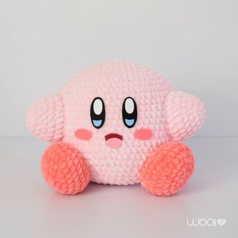 Kirby Classic Plushie | Amigurumi | Crochet Plushie | Ready to ship Crochet toys patterns free amigurumi #crochettoyspatternsfreeamigurumi #crochet #crochettoy #crochetpattern #crochetpatterns 1.496 Toys Quotes, Crochet Skull Patterns, Plushie Amigurumi, Crochet Skull, Crochet Plushie, Kawaii Crochet, Fun Crochet Projects, Crochet Kit, Unique Crochet