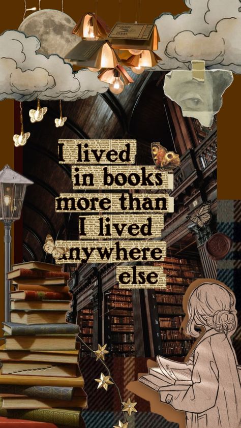 Aesthetic Wallpaper Bookworm, Book Worm Wallpaper Aesthetic, Aesthetic Wallpaper For Bookworms, Background Book Aesthetic, Book Themed Background, Book Themed Phone Wallpaper, Books Collage Aesthetic, Bookish Aesthetic Wallpaper, Books Wallpaper Aesthetic