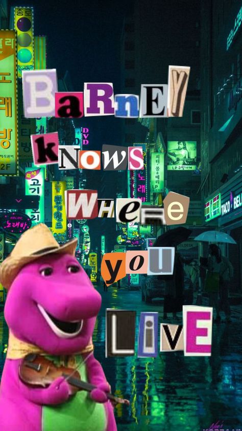 Barney The Dinosaur Aesthetic Wallpaper, Barney The Dinosaur Aesthetic, Barney Aesthetic, Barney Wallpaper, Barney The Dinosaur, Green Funny, Purple Dinosaur, Dinosaur Wallpaper, Barney & Friends