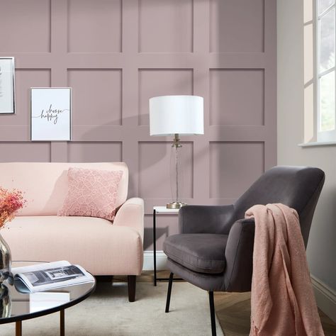 Navy panelling bedroom