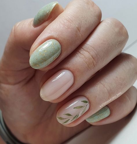 Leafy Nails, Deco Nails, Hard Gel Nails, Hard Nails, Square Nail Designs, Cute Nail Art Designs, Simple Gel Nails, Casual Nails, Her Nails