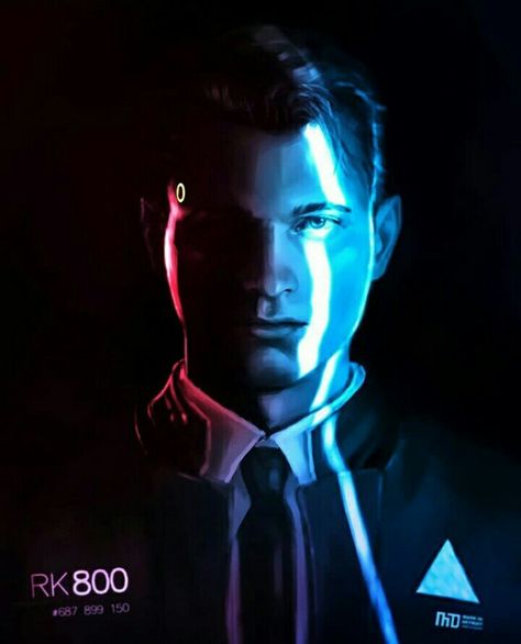 Detroit Become Human Poster Vintage, Detroit Become Human Connor Fanart, Detroit Become Human Art, Dbh Wallpaper, Detroit Become Human Fanart, Connor Rk800, Detroit: Become Human, Quantic Dream, Bryan Dechart