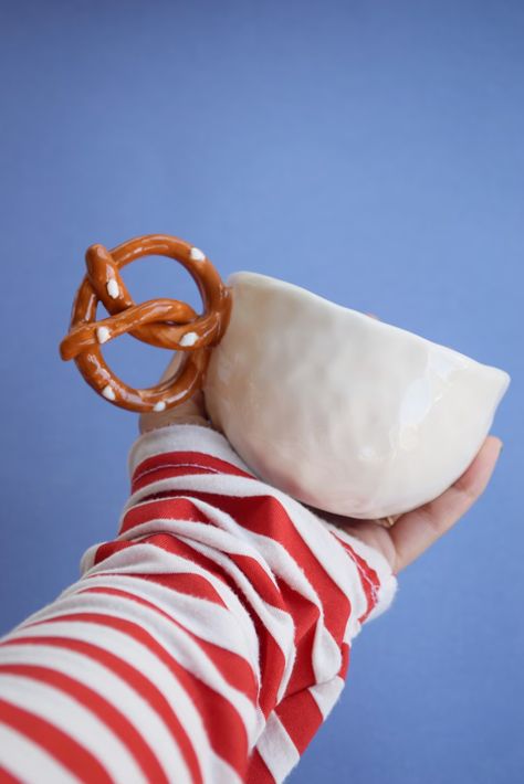 This Mugs item by KiwiPocaShop has 4253 favorites from Etsy shoppers. Ships from Turkey. Listed on Nov 9, 2023 Cute Mug Handles, Simple Ceramic Projects, Ceramic Mug Designs, Hand Food, Pottery Unique, Ceramic Food, Clay Products, Ceramics Pottery Mugs, Clay Glaze