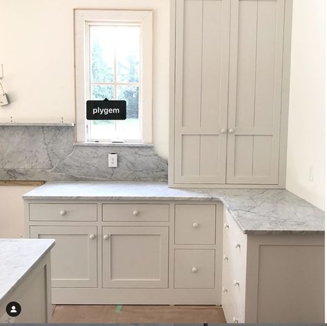 Crank Out Windows, Marble Backsplash, Kitchen Solutions, Kitchen Cabinet Colors, Casement Windows, Building A New Home, Cottage Kitchen, Country Farmhouse Decor, Pull Off