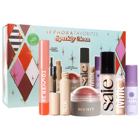 Sephora Favorites Sparkly Clean Makeup Set Sephora Gift Sets, Sephora Holiday, Lip Jelly, Sephora Favorites, Sephora Skin Care, Makeup Gift Sets, Holiday Beauty, Holiday Gift Sets, Holiday Set