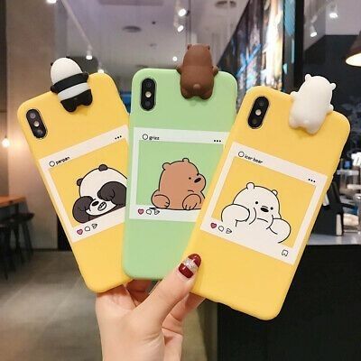 Cute We Bare Bears, Homemade Phone Cases, Bff Phone Cases, Friends Phone Case, Phone Case Diy Paint, Diy Phone Case Design, Matching Phone Cases, Creative Iphone Case, Diy Iphone Case