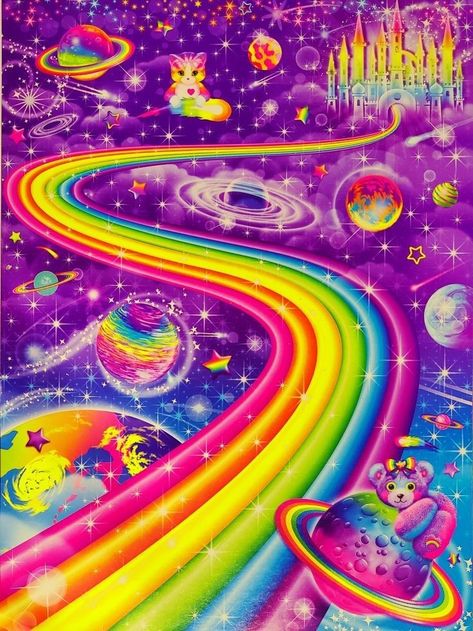 Rainbow Music, Lisa Frank Stickers, Nostalgia Aesthetic, Colorful Aesthetic, Spotify Playlists, Rainbow Aesthetic, Music Backgrounds, Rainbow Wallpaper, Lisa Frank