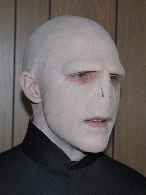 How incredible is this Voldemort costume? Voldemort Makeup, Voldemort Costume, Harry Potter Halloween Costumes, Harry Potter Voldemort, Harry Potter Cosplay, Harry Potter Halloween, Style Steampunk, Harry Potter Costume, Epic Cosplay