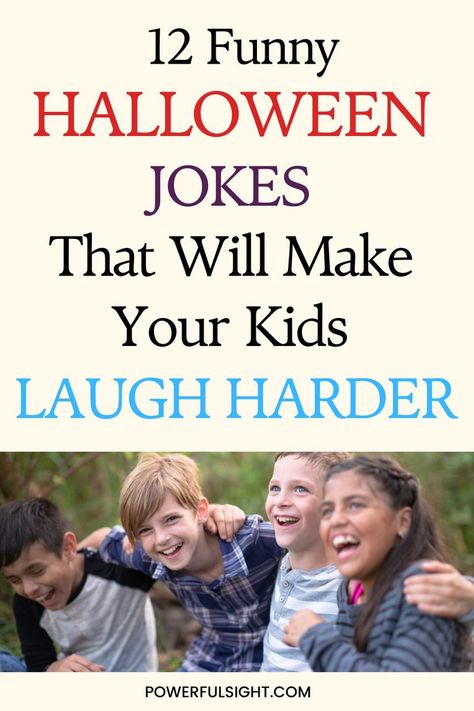 12 Halloween Jokes For Kids Halloween Tricks For Kids, Fall Jokes For Kids, Halloween Jokes For Kids Hilarious, Halloween Dad Jokes, Cat Jokes For Kids, Halloween Kids Jokes, Best Kid Jokes, Halloween Jokes For Kids, Toddler Jokes