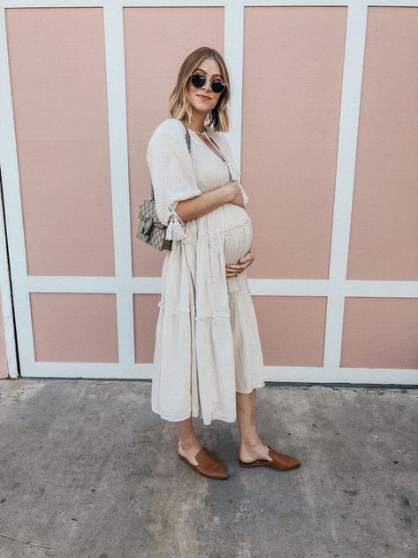 Comfy Bump Outfits, Free People Pregnant, Free People Maternity Style, Free People Maternity Dress, Free People Maternity, Maternity Style Spring, Flowy Maternity Dress, Maternity Boho, Clothes For Pregnant