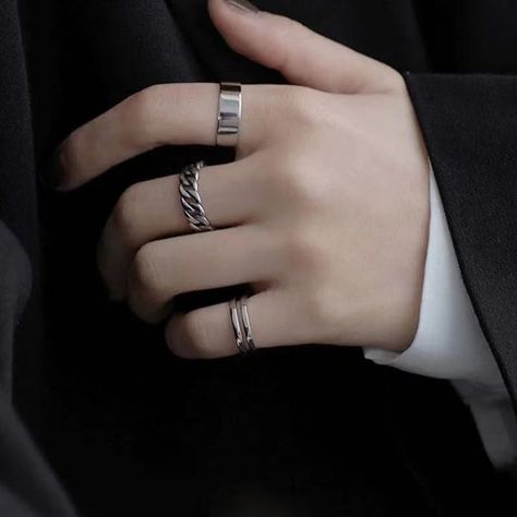 When you rebirth as Jeremy gilbert in the alternative universe What… #fanfiction #Fanfiction #amreading #books #wattpad Hand With Ring, Guy Jewelry, Finger Accessories, Cool Rings For Men, Ring Boy, Aesthetic Rings, Snk Cosplay, Hand Rings, Index Finger