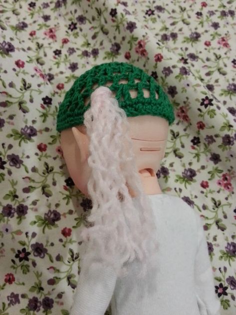 Diy Crochet Wig, Crochet Wig Pattern, Crochet Doll Wig, Diy Doll Wig, Wig With Fringe, Yarn Wig, Christmas Knitting Patterns Free, Crochet Wig, Doll Wig