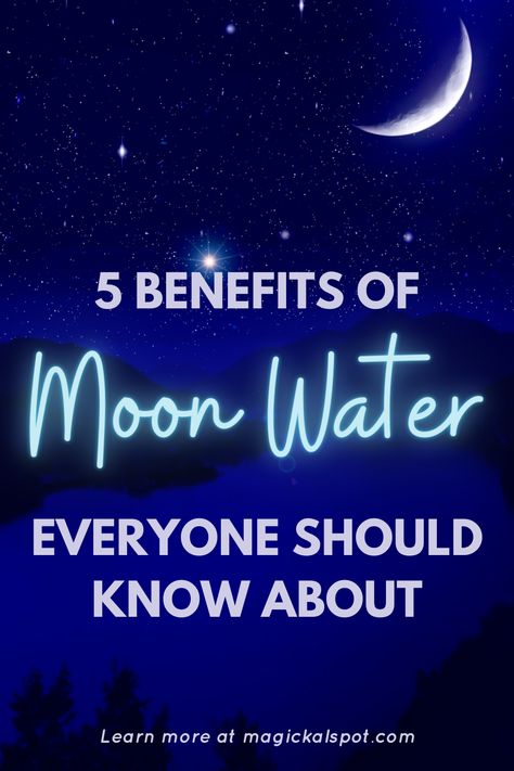 Blue Supermoon Ritual, Blue Moon Water Uses, Full Moon Water Ritual, Super Moon Water, New Moon Water Uses, Benefits Of Moon Water, Drinking Moon Water Benefits, Blue Moon Water, Uses For Moon Water