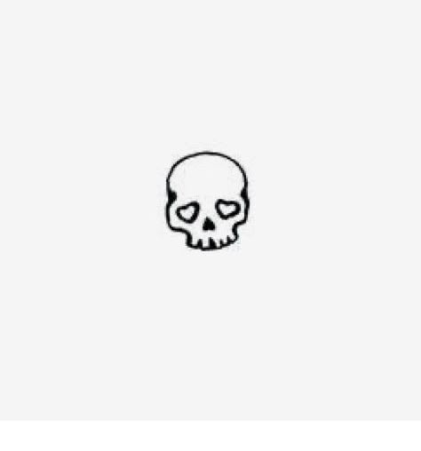 Small Tattoos Easy To Draw, Small Grunge Drawings, Simple Goth Tattoo Ideas, Little Skull Tattoo, Small Goth Tattoos, Simple Goth Tattoos, Tiny Skull Tattoos, Emo Tattoos, Cute Designs To Draw