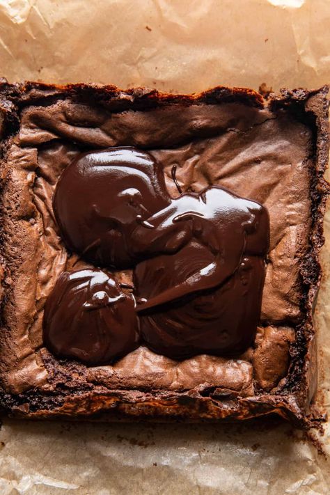 Milk Chocolate Peanut Butter Truffle Brownies | halfbakedharvest.com Brownie Food Styling, Tiegan Gerard, Half Baked Harvest Chocolate, Hygge Recipes, Truffle Brownies, Gemma Stafford, Half Baked Harvest Recipes, Chocolate Peanut Butter Brownies, Chocolate Cobbler