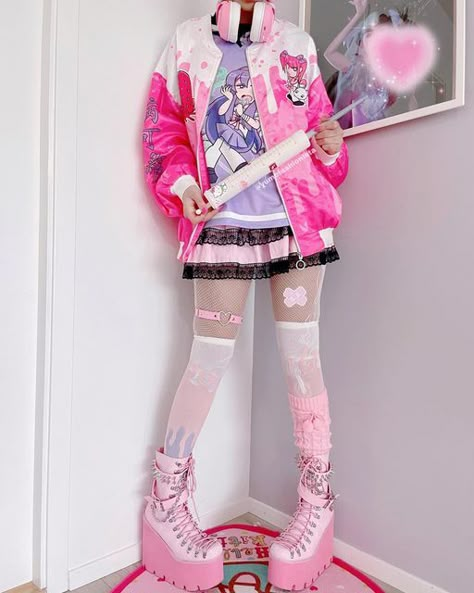 Menhera Outfit Ideas, Yumi Kawaii Outfit, Yami Kawaii Outfit Ideas, Yamikawaii Outfit, Menhera Kei Fashion, Yami Kawaii Outfit, Yume Kawaii Fashion, Yami Kawaii Fashion, Menhera Fashion