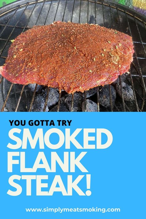 You gotta try this EPIC smoked flank steak recipe! It super simple and always a crowd pleaser! | pellet grill flank steak | | smoked flank steak recipes | | flank steak on pellet grill | | how to smoke a flank steak | | smoked flank steak recipe | | smoked flank steak traeger Steak On Pellet Grill, Steak Traeger, Grill Flank Steak, Smoked Flank Steak, Meat Quotes, Vegan Mushroom Burger, Bbq Quotes, Flap Steak, Flank Steak Recipe