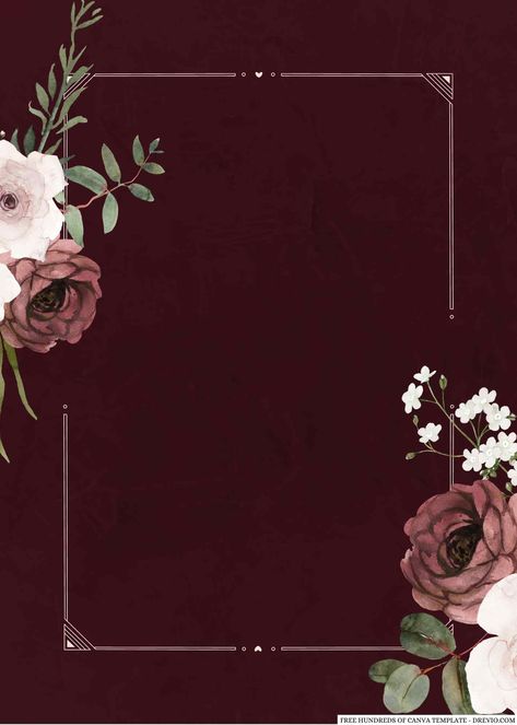 Download 18+ Burgundy Terracotta Flower Bouquet Canva Wedding Invitation Templates Wedding invitations are an important aspect of any wedding, as they set the tone for your special day and give guests a first glimpse into what’s to come. With so many options available, it can be tou... Red Wedding Invitation Template, Maroon Floral Background, Save The Date Templates Free Download, Free Save The Date Template, Save The Date Background, Sikh Wedding Invitations Cards, Pink Flowers Invitation, Invitation Card Background, Tasbih Digital