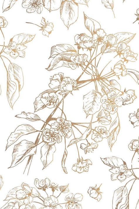 Luxury Illustration, Monochromatic Flowers, Drawn Tree, Wedding Pattern, Card Wedding Invitation, Luxury Pattern, Floral Vector, Flowery Wallpaper, Better Late Than Never