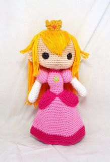 Musings of an Average Mom: Free Mario Crochet patterns Doll Modification, Crochet Mario, Apricot Hair, Mario Crochet, Doll Base, Elf Slippers, Crocheted Dolls, Pokemon Crochet Pattern, Crochet Princess