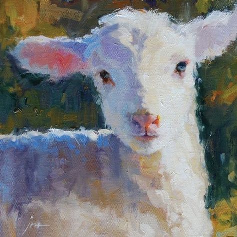 Animal Painting Ideas, Sheep Shepherd, Sheep Drawing, Paint Animals, Sheep Paintings, Sheep Art, Precious Animals, Oil Pastel Drawings, Favorite Animals