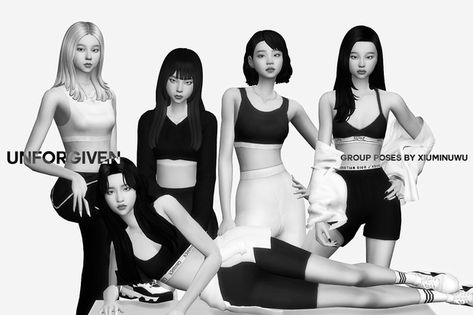 Group Poses | Collection from xiuminuwu | 22 posts | Patreon Sims 4 Three Friends Poses, Sims 4 Kpop Album Cc, Sims 4 Gallery Poses Friends, Sims 4 Cc Poses Woohoo, Sims 4 Kpop Poses, Sims 4 Poses Solo Model, Sims 4 Model Poses, Sims 4 Group Poses, Sims 4 Cc Poses