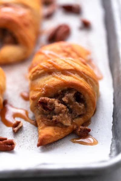 Recipe Index | Creme de la Crumb Pecan Pie Roll, Pillsbury Crescent Roll Recipes, Apple Pecan Pie, Classic Pecan Pie, Delicious Holiday Desserts, Pecan Rolls, Pie Flavors, Cream Cookies, Holiday Pies