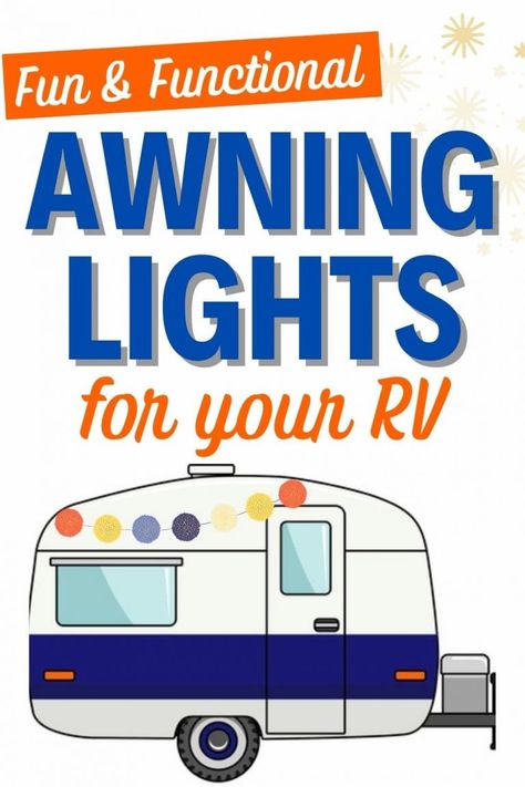 Rv Awning Lights, Rv Outdoor Lighting Ideas, Camper Lights Outdoor, Camping Lights Ideas, Camper Awning Lights, Outside Lighting Ideas, Campsite Lighting, Trailer Awning, Camper Lights