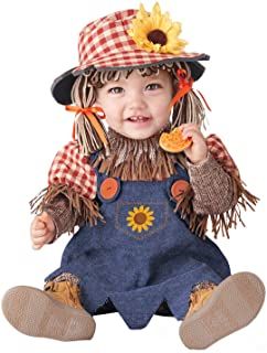 Cute Scarecrow Costume, Scarecrow Outfits, Halloween Costumes Scarecrow, Cute Scarecrow, Infant Halloween, Yarn Wig, Scarecrow Costume, Girls Halloween Outfits, California Costumes