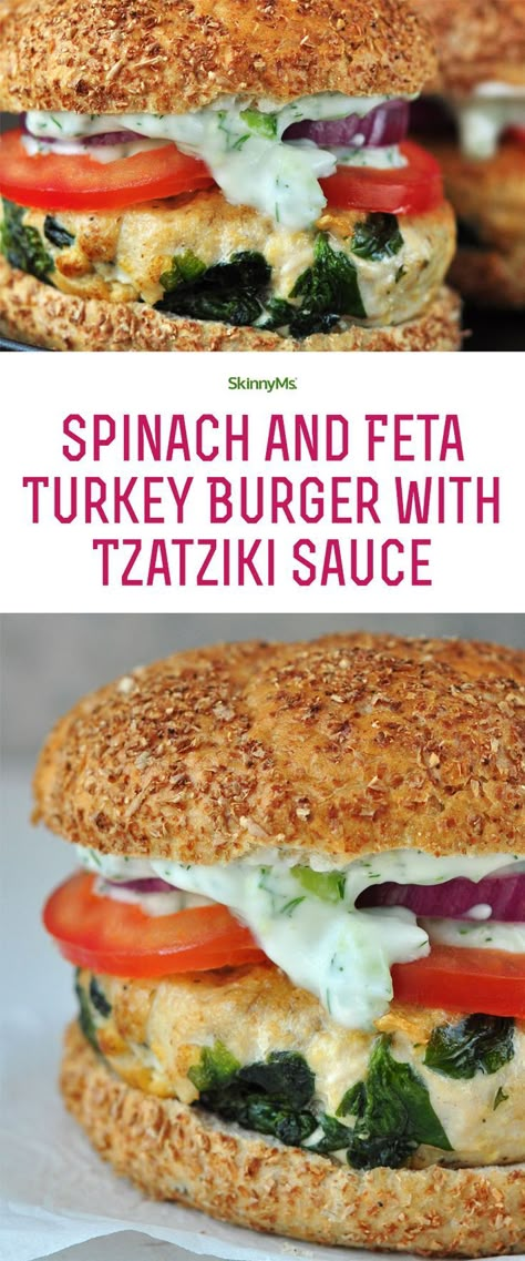 #marketing #graphicdesign #emmacatarino #catarinodesign #typography #fashion #goodeats #logoideas #magazine #logodesigns #photography #cleaneating #magazinedesign #covers #photographycovers #food Tzatziki Sauce Recipe, Turkey Burger Recipes, Spinach Feta, Tzatziki Sauce, Turkey Burger, Delicious Burgers, Turkey Burgers, Spinach And Feta, Lean Protein