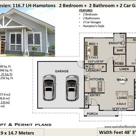 A Frame Cabin Plans, House Plans For Sale, 2 Bed House, Kitchen Construction, Flat Roof House, Faux Stone Panels, Modern Tiny House, A Frame Cabin, Building Plan