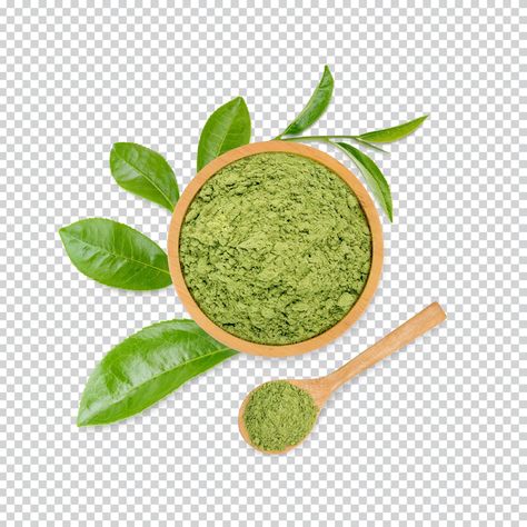 Premium PSD | Green tea powder with leaves isolated premium psd top view Flower Icons, Tea Design, Food Clips, Green Tea Powder, Leaf Logo, Chocolate Packaging, Tea Powder, Creative Advertising, Tea Leaves