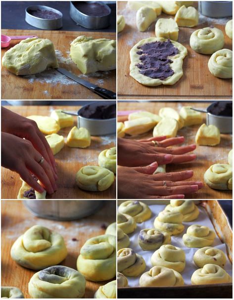 Ube Ensaymada Recipe Soft, Ube Ensaymada Recipe, Ube Ensaymada, Filipino Pastries, Ube Dessert Recipe, Ube Dessert, Ensaymada Recipe, Filipino Sweets, Chinese Dessert Recipe