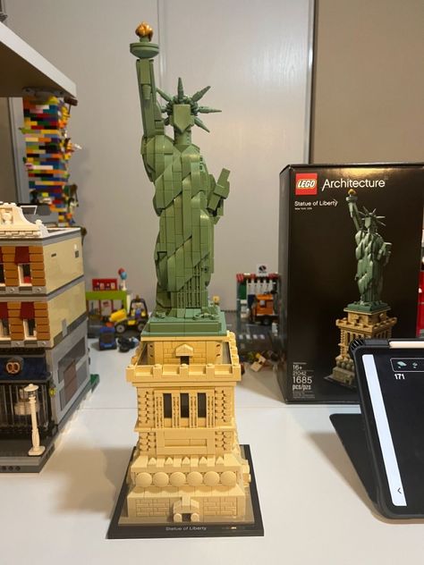 Lego Statue Of Liberty, Lego Statue, Lego Architecture, Interesting History, Christmas List, Statue Of Liberty, Lego, Statue, Architecture