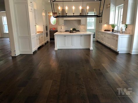 Dark Hardwood Floors Kitchen, Dark Hardwood Floors Living Room, Stained Wood Floors, Dark Brown Hardwood Floors, Dark Walnut Floors, Dark Stained Wood Floors, Dark Brown Wood Floors, Dark Kitchen Floors, Dark Brown Floor