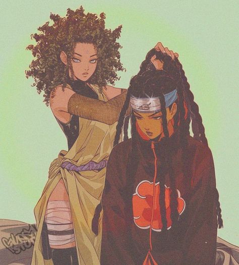 “Rouge Ninja Salon” #fakesavianstudios Black Cartoon Characters, Afrocentric Art, Black Characters, Black Anime Characters, Black Cartoon, Arte Inspo, Black Love Art, Black Art Pictures, Anime Reccomendations