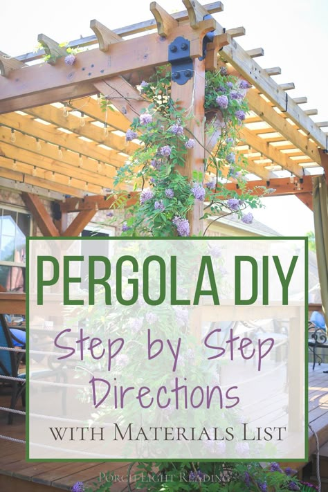 Diy Pergola Over Deck, Pergola Pallet Ideas, Backyard Trellis Ideas Pergolas, Arbor Patio Ideas, Decks And Pergolas Ideas, How To Build A Small Pergola, Small Deck Pergola Ideas, Pergola Ideas Diy Budget, Rectangle Pergola Ideas