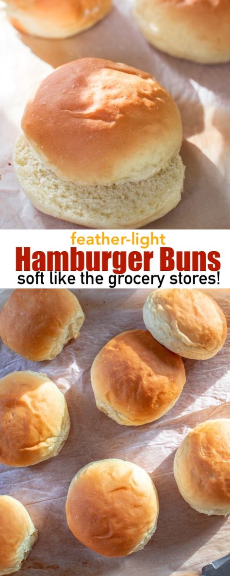 Soft Buns Recipe, Homemade Burger Buns, Hamburger Bun Recipe, Homemade Hamburger Buns, Homemade Buns, Buns Recipe, Homemade Hamburgers, Homemade Burgers, Hamburger Buns