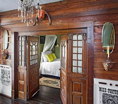 Southern Gothic: A Folk Victorian Remodel - This Old House Folk Victorian Interior, Gothic Victorian Bedroom, Southern Gothic House, Southern Gothic Decor, Victorian House Decor, Victorian Remodel, Folk Victorian House, Folk Victorian Farmhouse, Guest House Bathroom