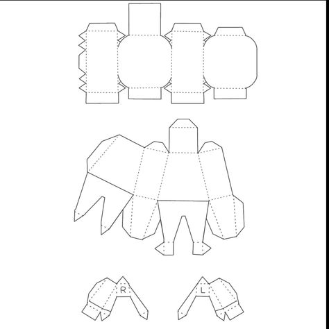 3d Paper Figures Template, Paper Figure Template Blank, Blank Papercraft Template, How To Make A 3d Paper Doll, Paper Craft Character Template, Paper Figures Templates, Foldable Templates Printables, Paper Craft Figure Template, Papercraft Figure Template