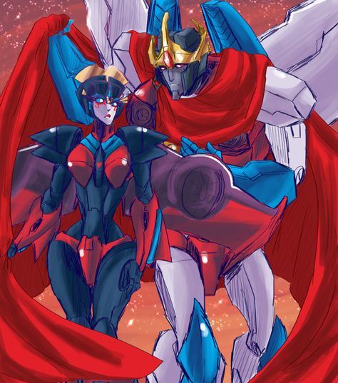 .:Starscream and Windblade:. by JACKSPICERCHASE on @DeviantArt Starscream And Windblade, Starscream X Windblade, Transformers Ships, Transformers Comics, Transformers Idw, Transformer Birthday, Transformers Rescue Bots, Transformers Funny, Rescue Bots