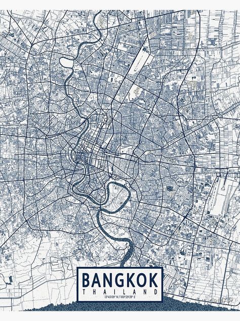 Map Of Thailand, Bangkok Map, Book 2023, Thailand Map, Memories Book, Bangkok City, Urban Street Art, Map Globe, Old Map