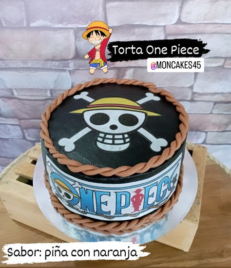 One Piece Torte, One Piece Birthday Cake, Anime Desserts, One Piece Cake, Peace Cake, Apollo 9, One Piece Birthdays, Anime Cake, Pirate Cake