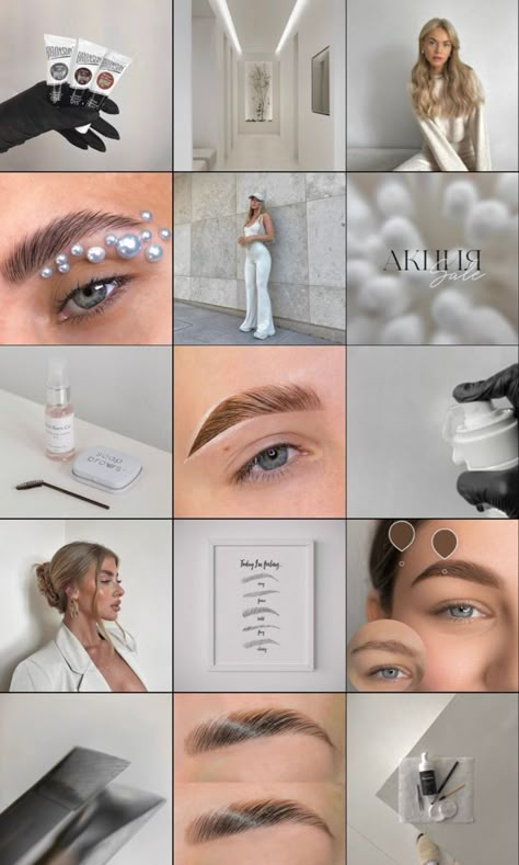 Lashlift Aesthetic, Instagram Brows, Brow Studio, Esthetician Marketing, Instagram Branding Design, Eyebrow Design, Brow Stylist, Henna Brows, Business Photoshoot