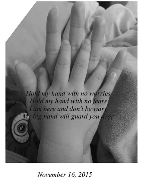 Just hold my hand.... Hold my hand with no worries Hold my hand with no fears  I am here and don't be wary  My big hand will guard you dear I Will Hold Your Hand Quotes, Hold Your Hand Quotes, A Helping Hand Quotes, Dairy Entry, Hold My Hand Quotes, Hold Your Hand Quotes Child, God's Family, Hand Quotes, Hand Hold