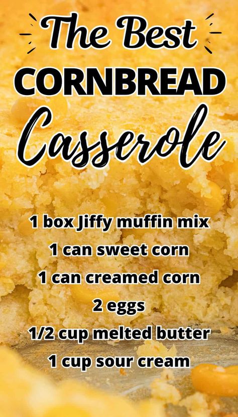 Jiffy Cornbread Casserole Jiffy Cornbread Breakfast Ideas, Cream Corn Cornbread Casserole, Jiffy Corn Mix Corn Casserole, Sweet Cornbread With Corn, Cornbread Corn Casserole Crockpot, Gf Cornbread Casserole, Scallop Corn Recipes Jiffy, Best Corn Pudding Recipe Jiffy, Jiffy Cornbread Casserole Crockpot