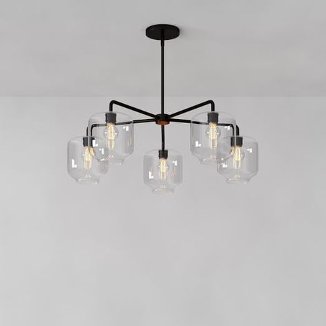 Dining Room Light Fixtures Modern, Chandelier Dark, Entry Lighting, Living Room Light Fixtures, Hm Home, Entryway Lighting, Dining Room Light Fixtures, Metal Canopy, 5 Light Chandelier