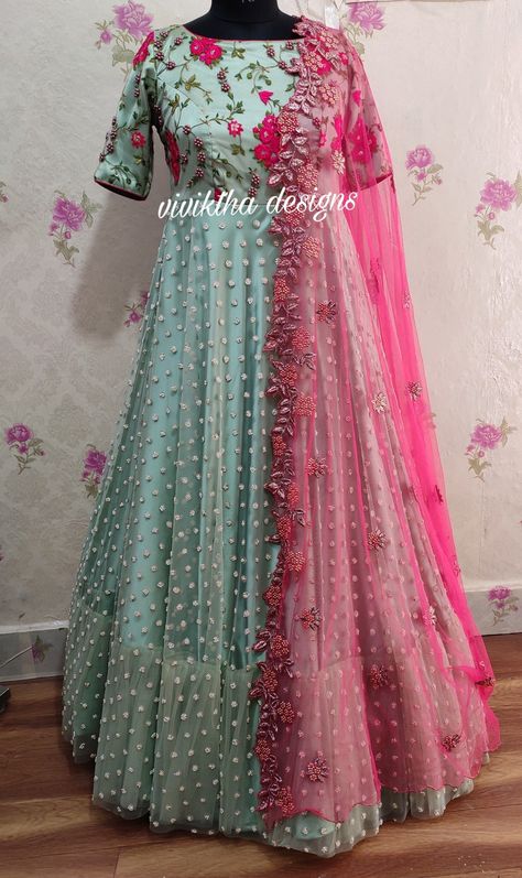 Dupattas For Long Frocks, Long Anarkali Gown Indian With Dupatta, Long Frocks With Dupatta, Ethnic Long Frocks, Long Gown Designs Indian, Party Wear Long Frocks, Designer Gowns Indian, Gown Designs Indian, Indian Long Frocks