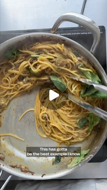 Mob on Instagram: "How to make @stanleytucci favourite pasta  Spaghetti Alla Nerano! Anything tucci approves of I’m down for!! @jordonezraking came in and made this spaghetti and I basically ate the whole pan. SO SO TASTY  Check out this dish and many more through the link in the bio or search ‘spaghetti alla nerano’ on mob.co.uk" Vegetarian Spaghetti Recipes, Spaghetti Recipes Vegetarian, Vegetarian Spaghetti, Recipes Vegetables, How To Make Spaghetti, Stanley Tucci, Pasta Spaghetti, Pasta Dinners, Tasty Vegetarian Recipes