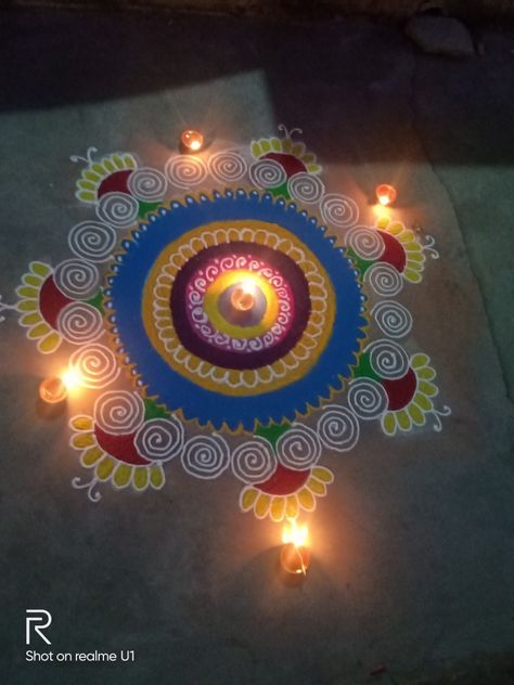 Rangoli On Rough Surface, Diwali Rangoli Simple, Rangoli For Diwali, Rangoli Simple, Special Rangoli, Diwali Rangoli, Diwali, Tapestry, Quick Saves